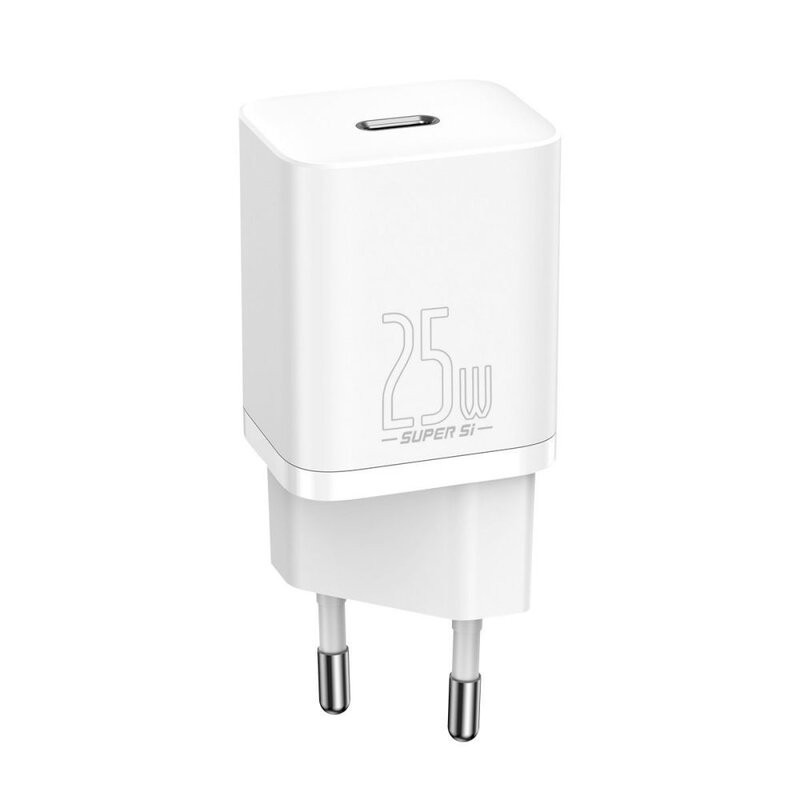 شارژر دیواری 25 وات باسئوس مدل CCCJG25CE به همراه کابل USB-C