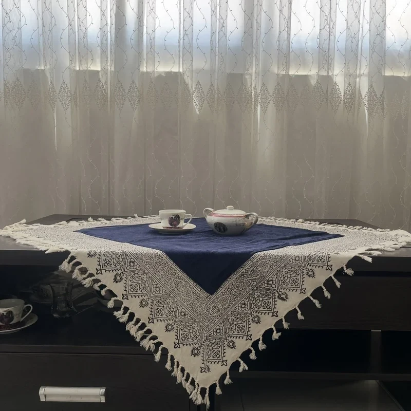 رومیزی قلمکار مدل مخمل اصفهان