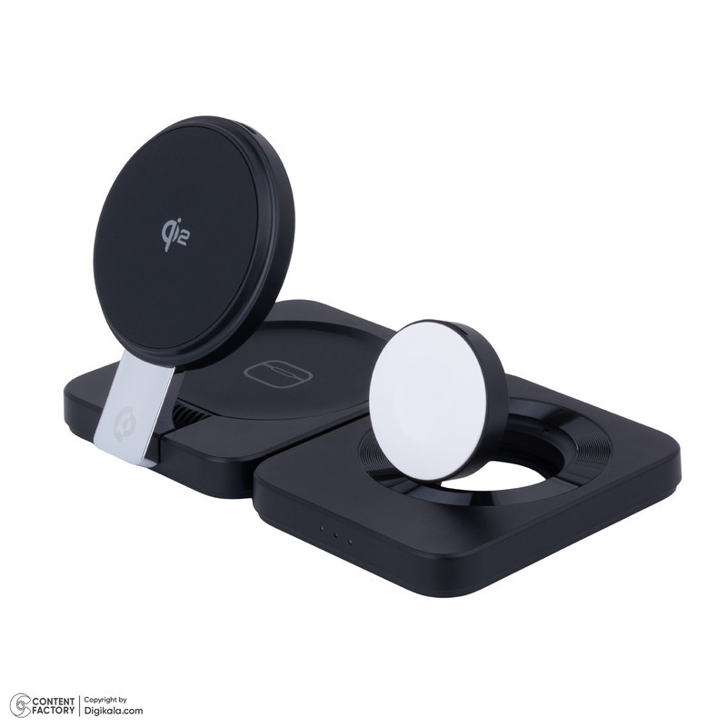 شارژر بی‌سیم 15 وات پاورولوجی مدل PWCUQC027 Multi-Device Charging Stand