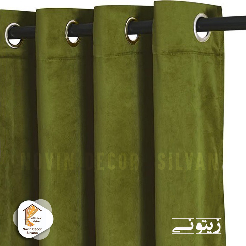 پرده نوین دکور سیلوانا مدل مخمل کالیفرنیا 180 سایز 180 × 140 سانتی متر