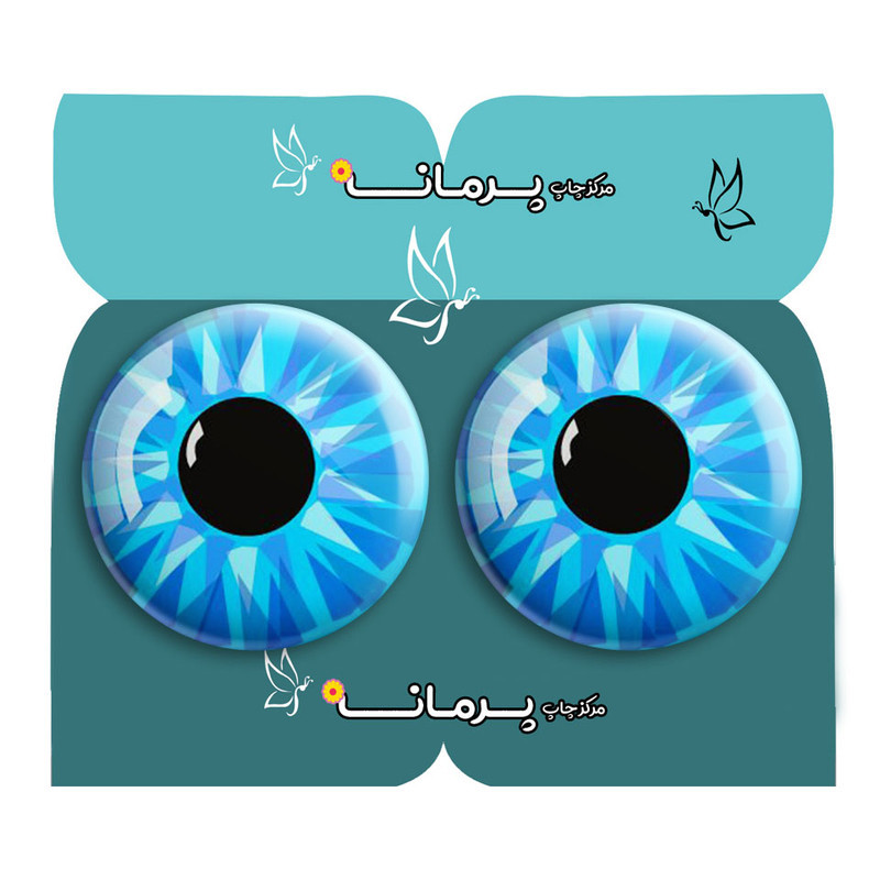 مگنت پرمانه طرح چشم زخم کد pmag2.35688 مجموعه 2 عددی