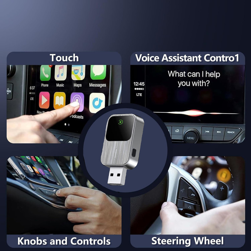 کارپلی و اندروید اتو مدل 2in1 CarplayAndroid Auto k2