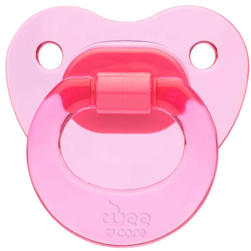 پستانک ارتودنسی وی کر مدل دسته دار fancy شفاف سایز 6-12 ماه کد P108
