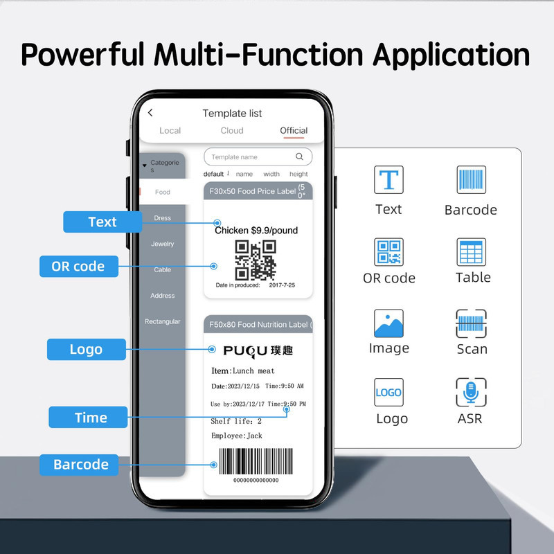 پرینتر لیبل زن مدل AQ20-PUQU
