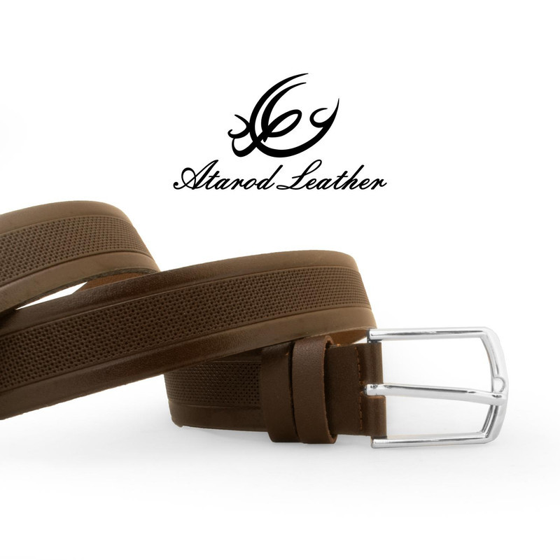 کمربند مردانه چرم عطارد مدل  چرم طبیعی گاومیش کد B35