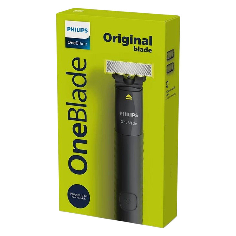 ماشین اصلاح موی صورت فیلیپس مدل QP1424.10 شارژی با تکنولوژی OneBlade، ضدآب، قابل استفاده خشک و مرطوب، تیغه استیل ضد زنگ، اصلاح صفر زن، دارای دو شانه 1 و 3 میلی‌متری، شارژ USB با 30 دقیقه استفاده مداوم