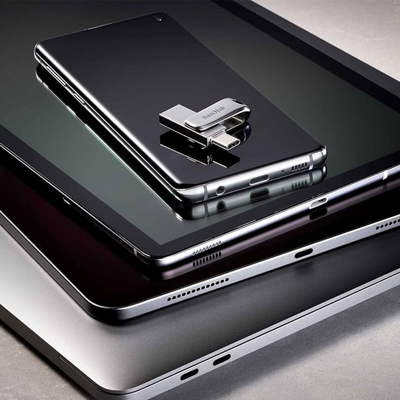 فلش مموری سن دیسک مدل Ultra Dual Drive Luxe ظرفیت 32 گیگابایت با رابط USB 3.2