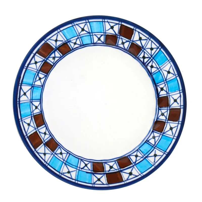 پیش دستی چینی میبد مروارید مدل شطرنجی