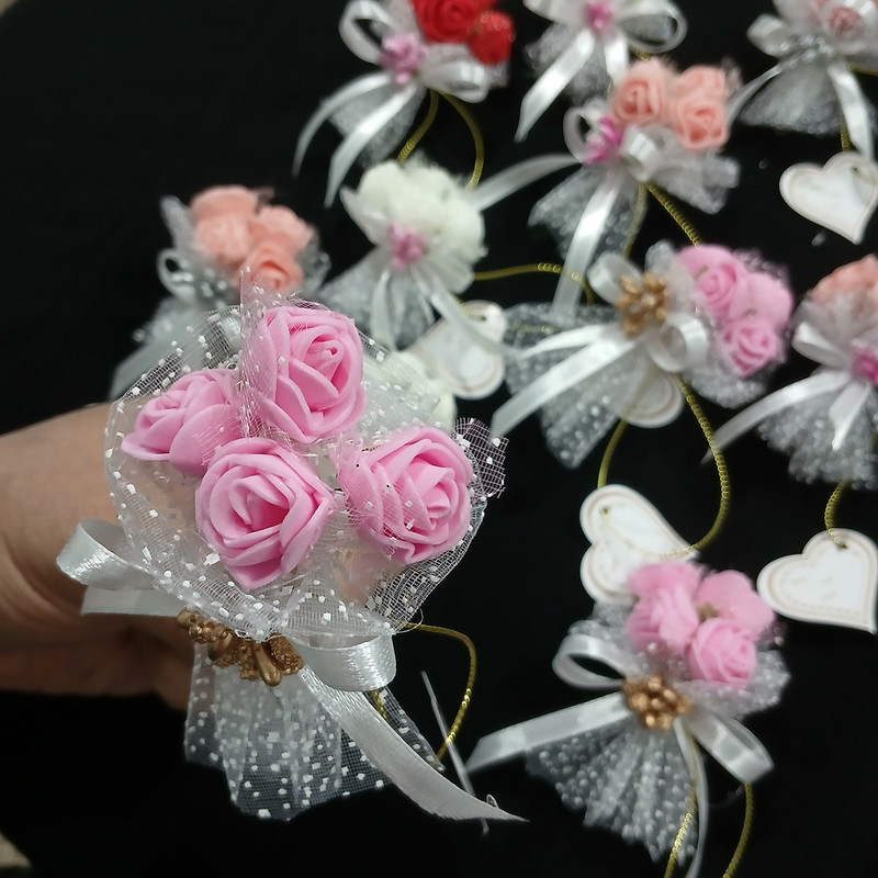 گیفت عروسی مدل دسته گل مجموعه 12 عددی