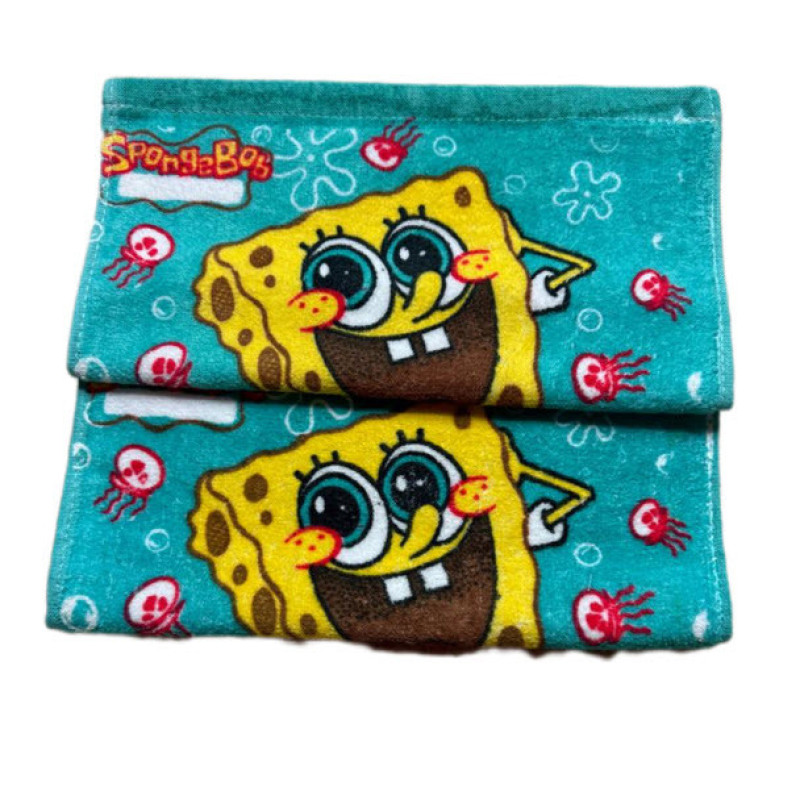 حوله دست و  صورت ویراگیتا مدل باب اسفنجی سایز 35x35 سانتی متر