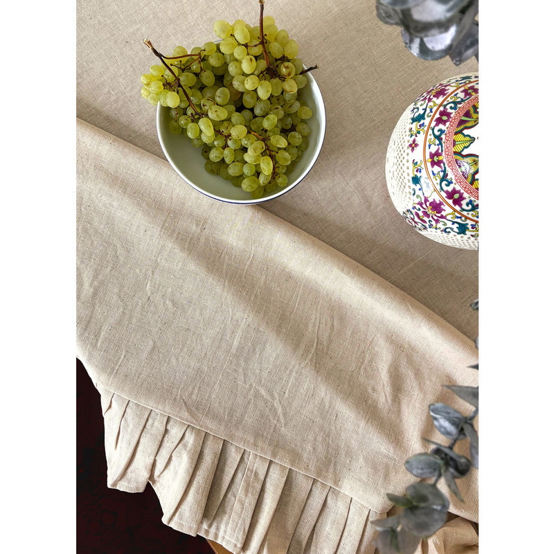 رومیزی مدل چین دار سایز 120x120 سانتی‌متر