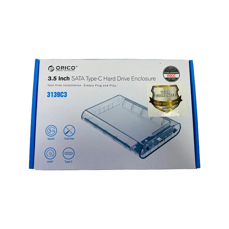 قاب هارد 3.5 اینچی اوریکو مدل 3139C3-EU-CR-BP
