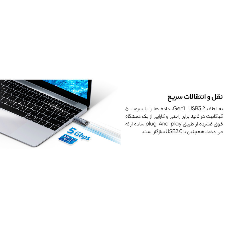 فلش مموری ای دیتا مدل UR340 ظرفیت 128 گیگابایت
