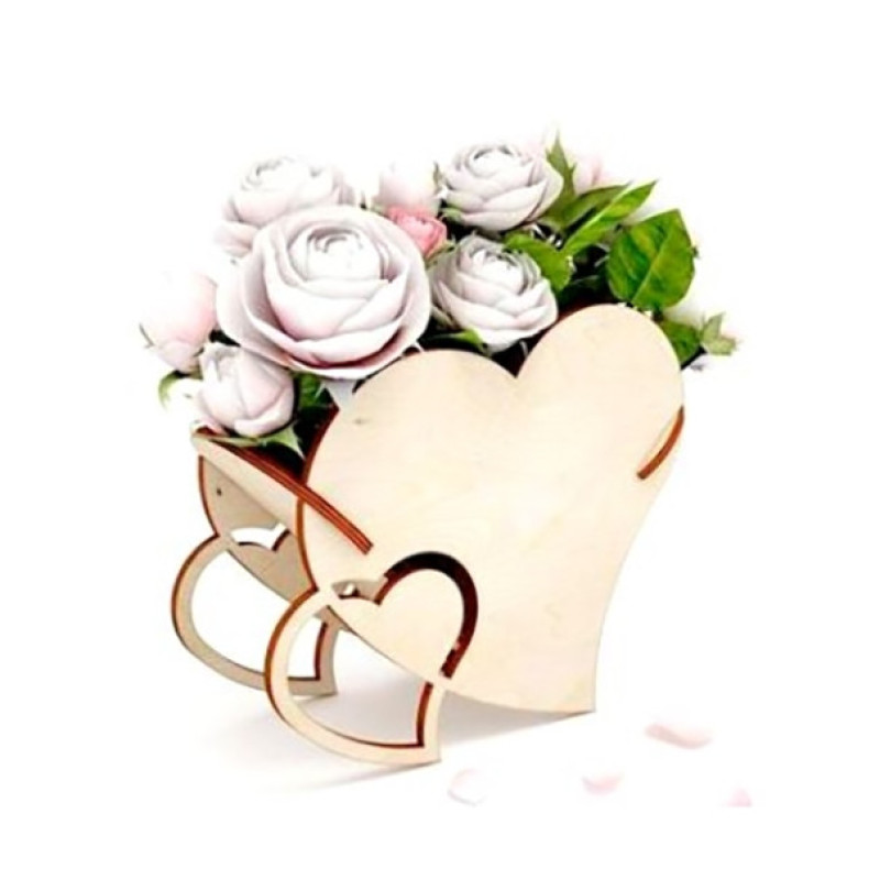 باکس گل مصنوعی مدل چوبی کد B87