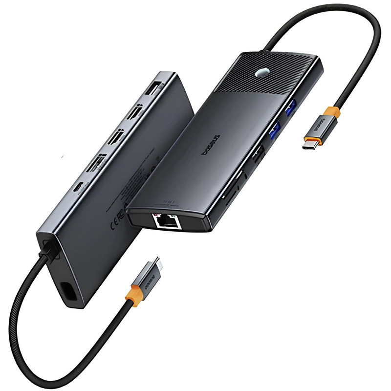 هاب 11 پورت USB-C بیسوس مدل Metal Gleam Series II