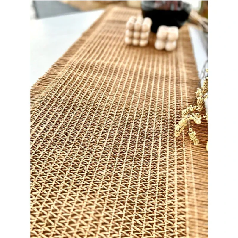 رومیزی مدل حصیری سایز 119x33 سانتی‌متر