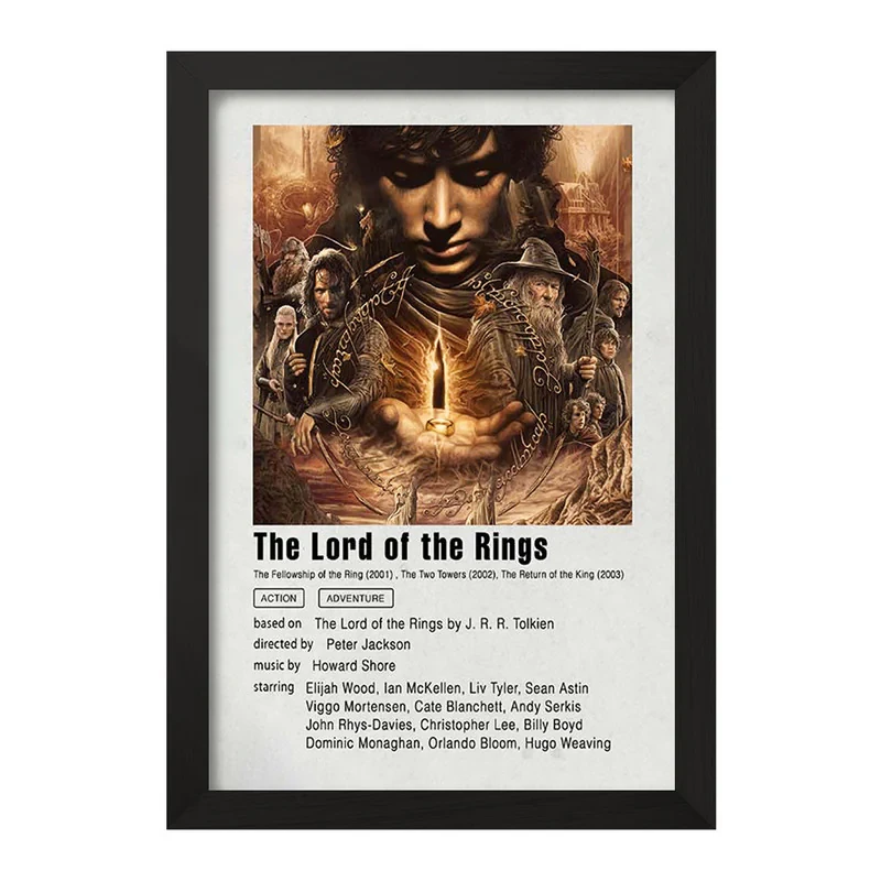 تابلو خندالو مدل ارباب حلقه ها (Lord Of The Rings) کد F11943