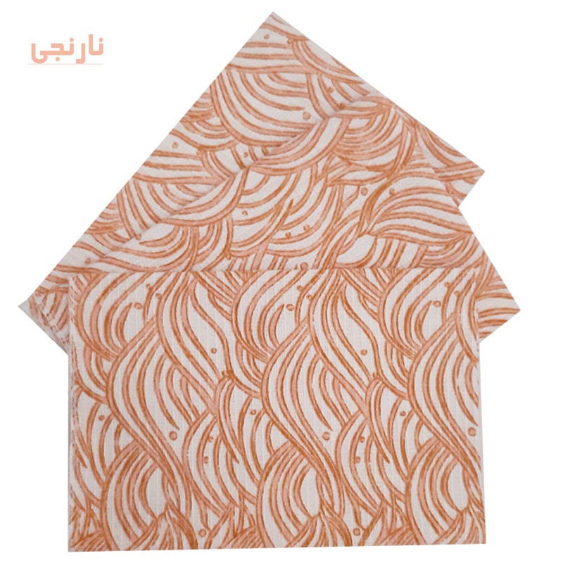 دستمال آشپزخانه مدل موج دریا بسته 3 عددی