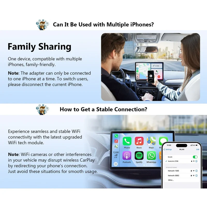 کارپلی و اندروید اتو مدل CarplayAndroid Auto به همراه مبدل USB به Type-C