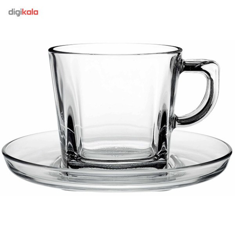 ست فنجان و نعلبکی پاشاباغچه مدل Carre 95307 بسته 6 عددی