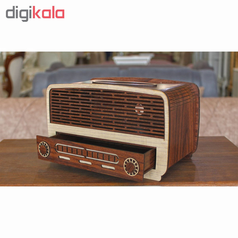 جعبه دستمال کاغذی طرح رادیو کد drk1