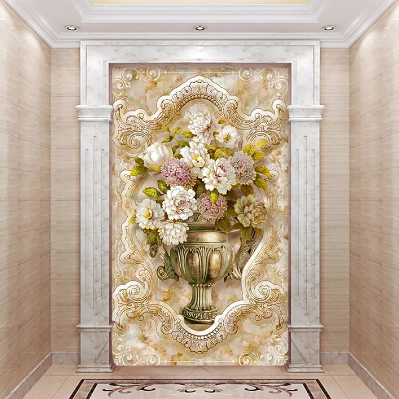 پوستر دیواری سه بعدی مدل گلدان DVRF1197
