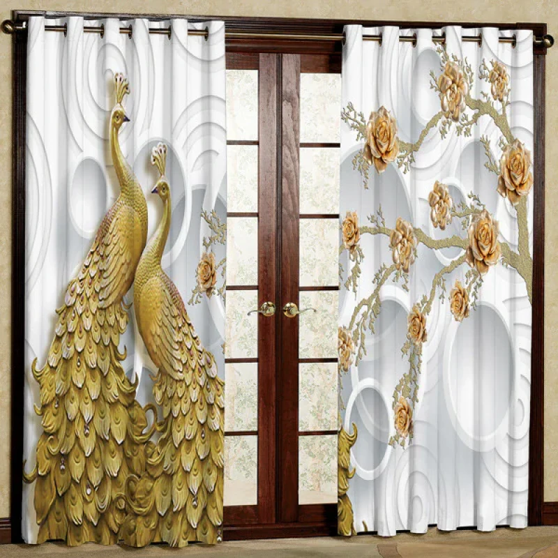 پرده مدل طاووس کد 1 سایز 280x140 سانتی متر