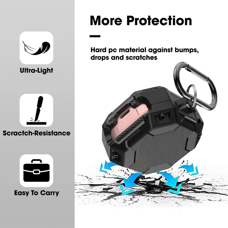 کاور مسیر مدل threeple Apex مناسب برای هدفون سامسونگ بی سیم Galaxy Buds Live  Buds Pro  Buds 2  Buds 2 Pro  Buds Fe