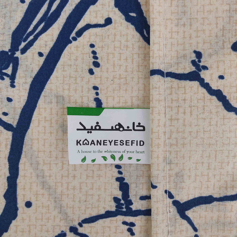 ملحفه تشک مهمان خانه سفید مدل گرانیت سایز 195x100 سانتی متر