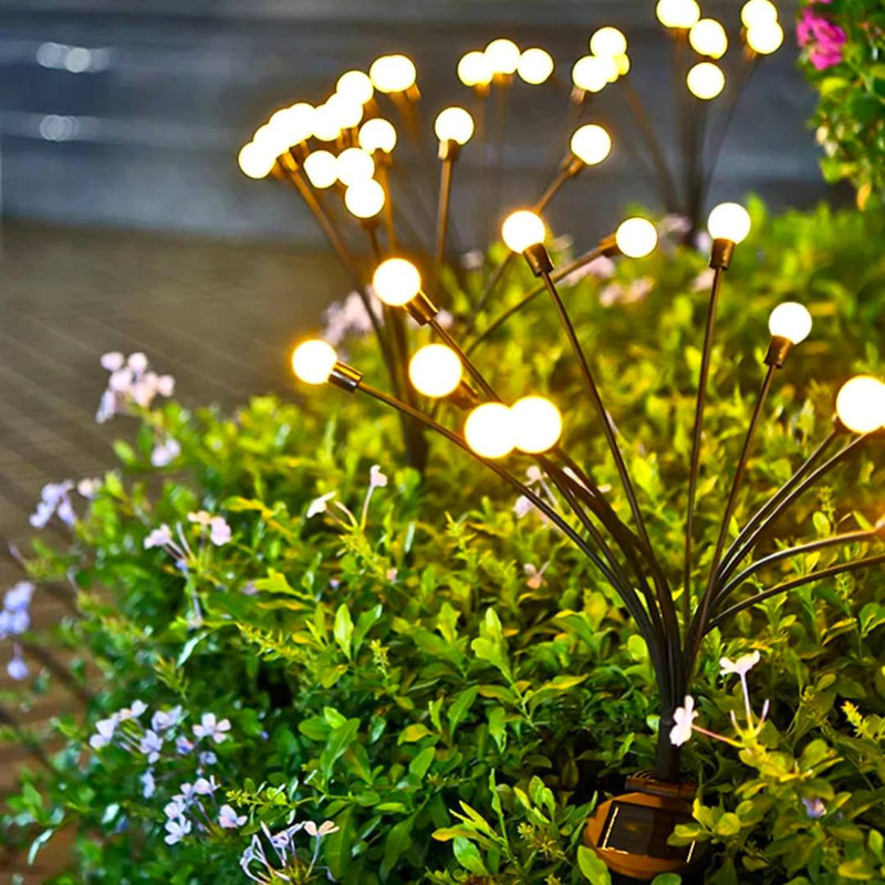 چراغ پارکی سولونیکس مدل گل شب تاب 10 مجموعه 6 عددی