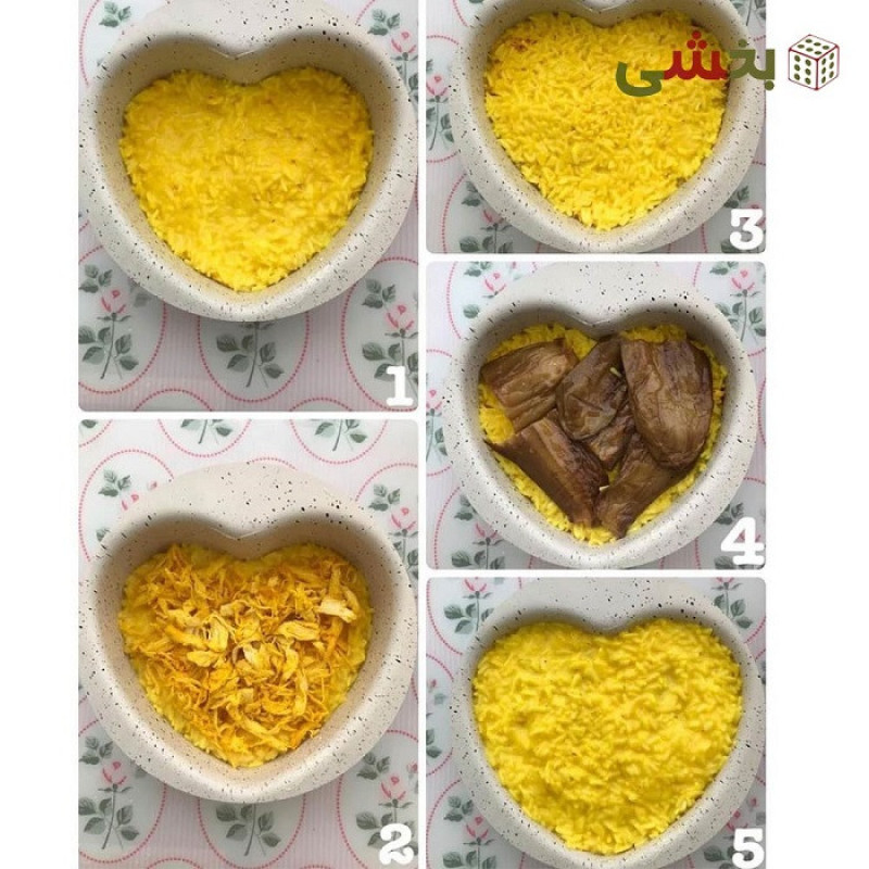 قالب کیک به گز مدل قلبی