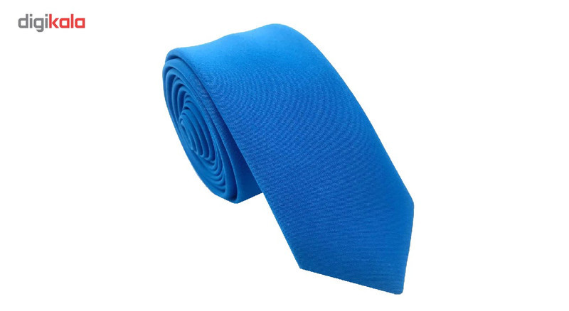 کراوات ساتن ساده هکس ایران مدل KS-DARBAR BLU
