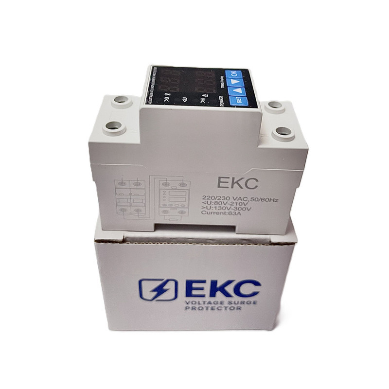 محافظ ولتاژ و جریان تکفاز مدل EKC دیجیتال 63A
