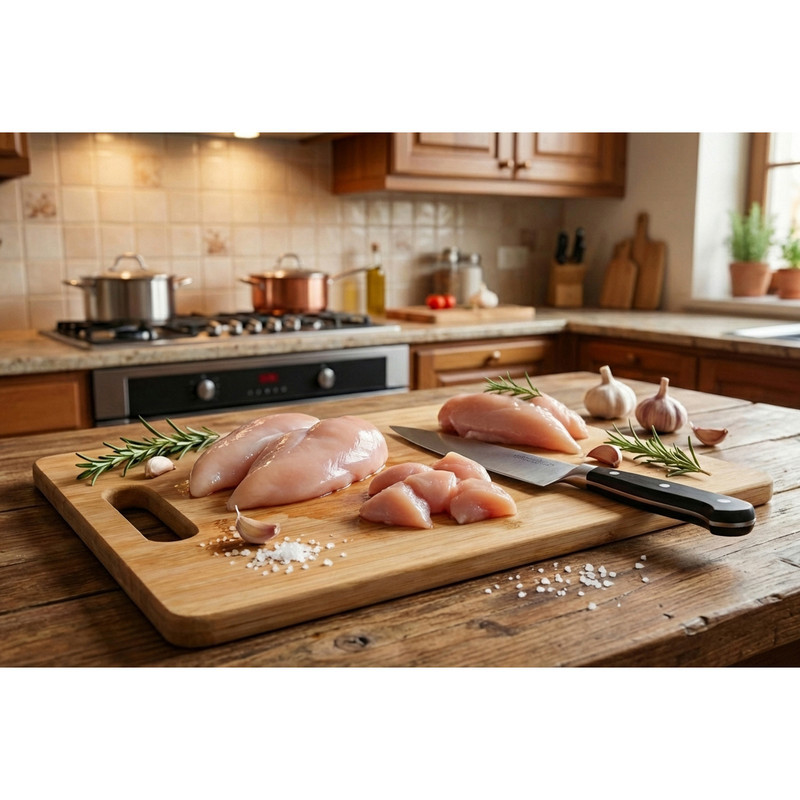 تخته گوشت مدل بامبو  مستطیل 02