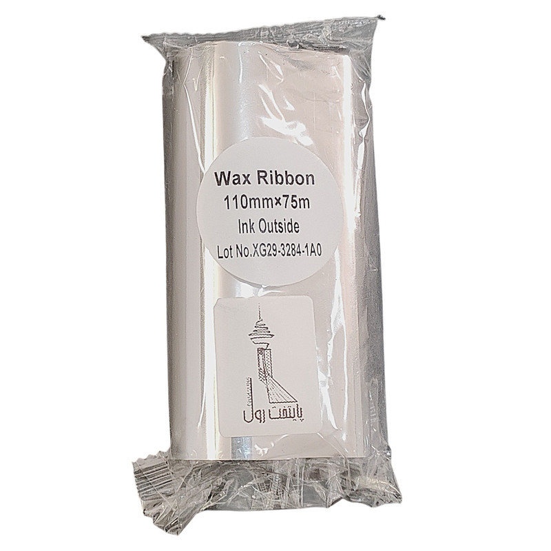 ریبون پرینتر لیبل زن پایتخت رول مدل P-Wax 110*75