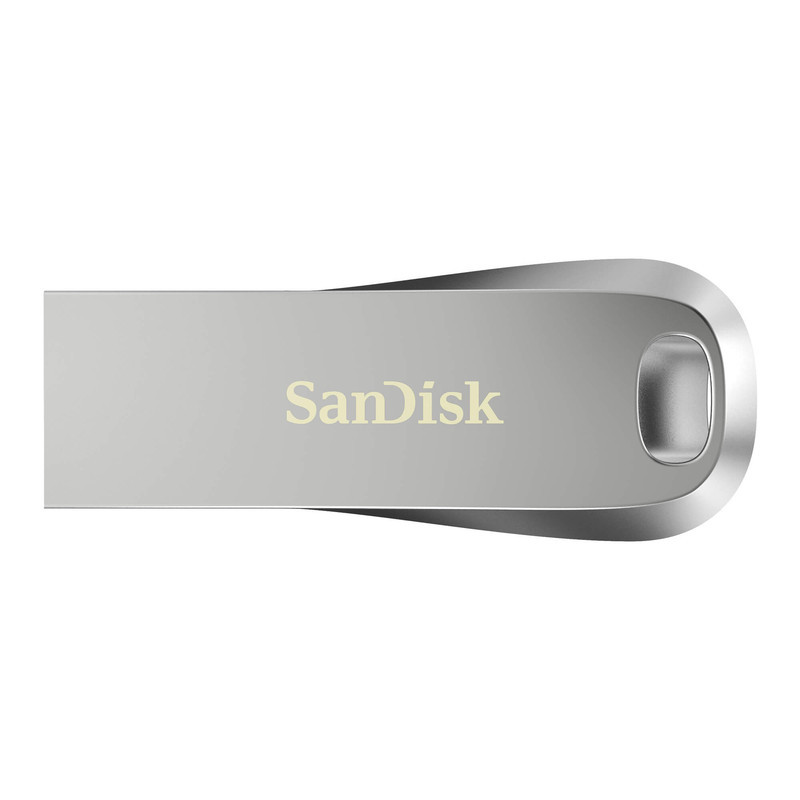 فلش مموری سن دیسک Ultra Luxe ظرفیت 64 گیگابایت با رابط USB 3.1 سرعت خواندن تا 150 مگابایت بر ثانیه، بدنه فلزی مقاوم، پشتیبانی از نرم‌افزار رمزگذاری اطلاعات