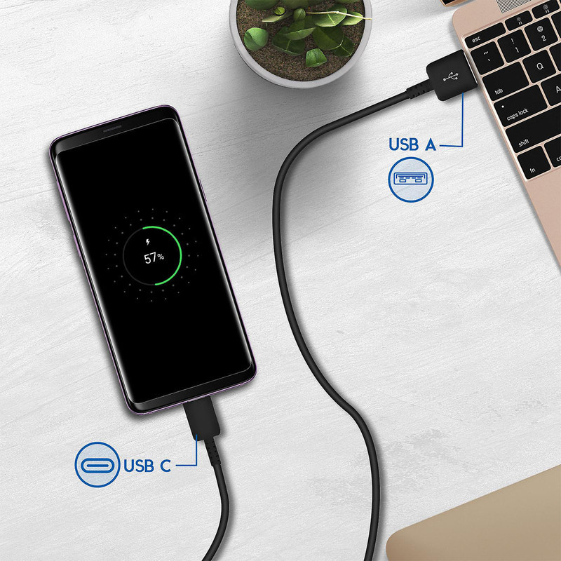 کابل تبدیل USB به USB-C سامسونگ مدل EP-DG930 طول 1.5 متر بسته 2 عددی