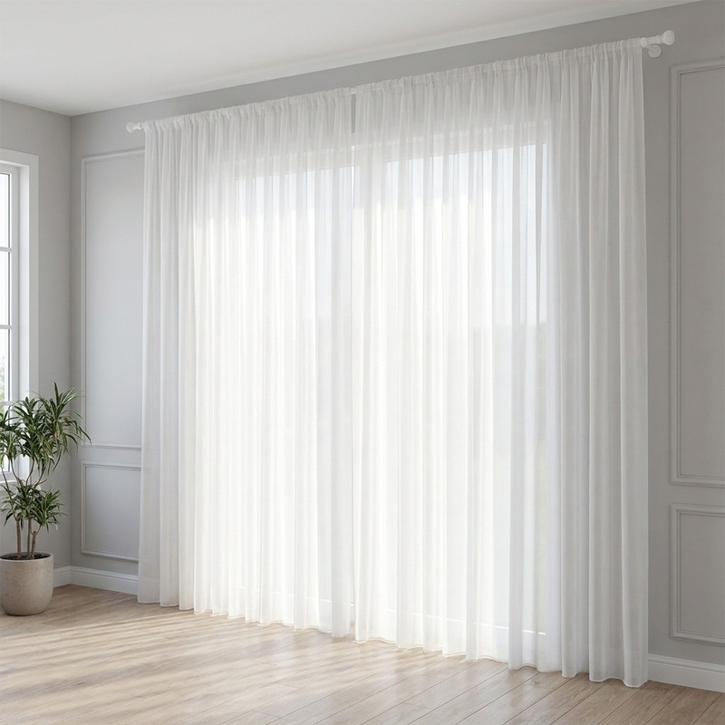 پرده مدل دوخت ساده حریر ساده مات سایز 300x280 سانتیمتر