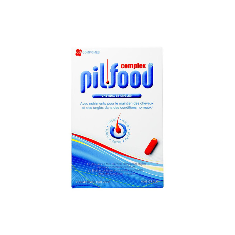 مکمل غذایی تقویت‌کننده مو، پوست و ناخن پیلفود کمپلکس 60 عددی حاوی بیوتین، ویتامین‌های گروه B، ویتامین C و E، روی، سلنیوم، آهن و عصاره‌های گیاهی افزایش‌دهنده رشد و جلوگیری از ریزش مو و تقویت ناخن