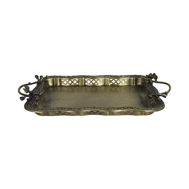 سینی دسته دار سالینو مدل پروانه  کد 6020 سایز 32x26 سانتی متر