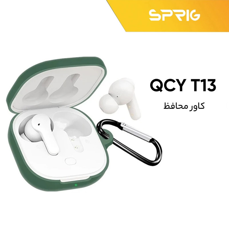 کاور اسپریگ مدل Silicon-SPG مناسب برای کیس هدفون بی سیم کیو سی وای T13 ANC