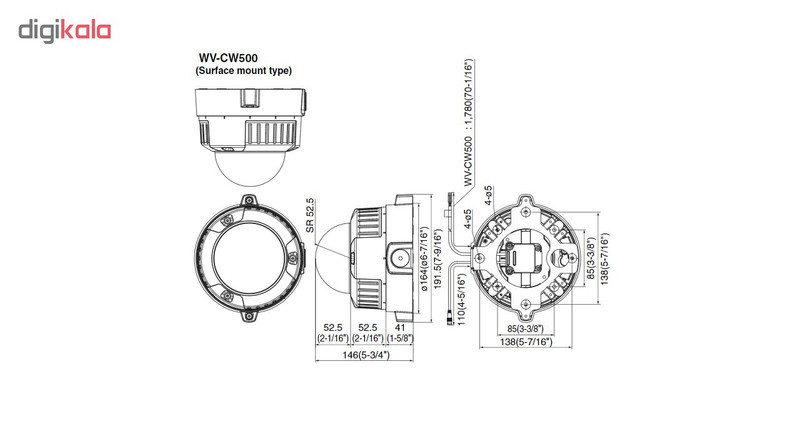 دوربین مداربسته آنالوگ پاناسونیک مدل WV-CW500