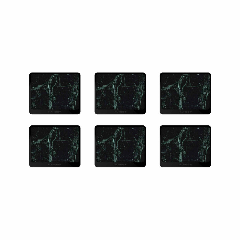 زیر لیوانی ماهوت مدل Graphite-Green-Marble بسته 6 عددی