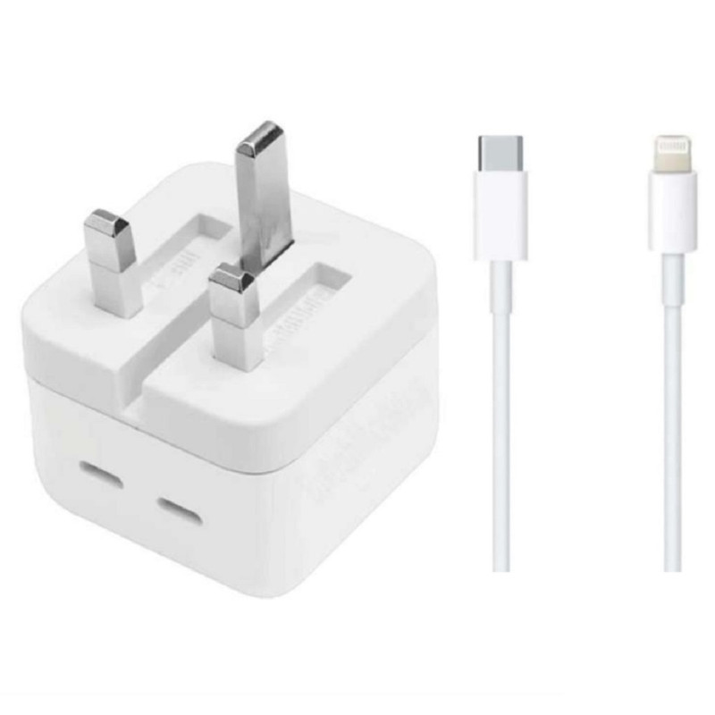 شارژر دیواری 35 وات مدل iph45 به همراه کابل USB-C به لایتنینگ