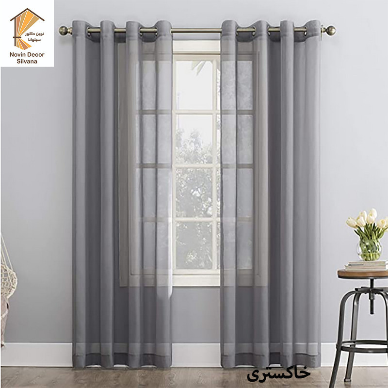 پرده نوین دکور سیلوانا مدل حریر 280 سایز 280 × 140 سانتی متر