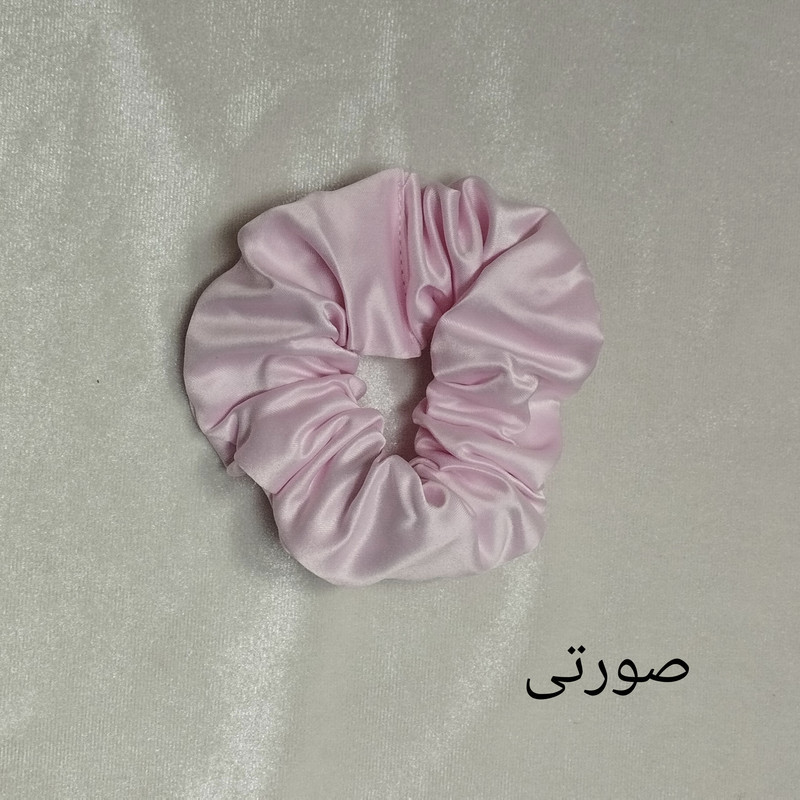 چشم بند خواب مدل ساتن گاما به همراه روبالشتی و اسکرانچی مو