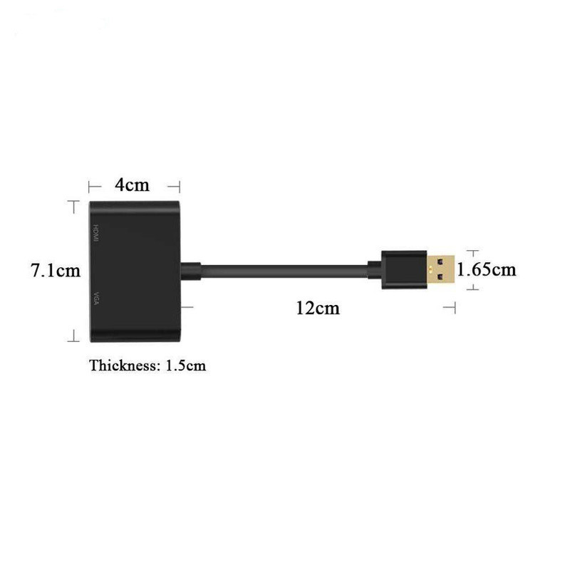 مبدل USB 3.0 به HDMI  VGA مدل 2021