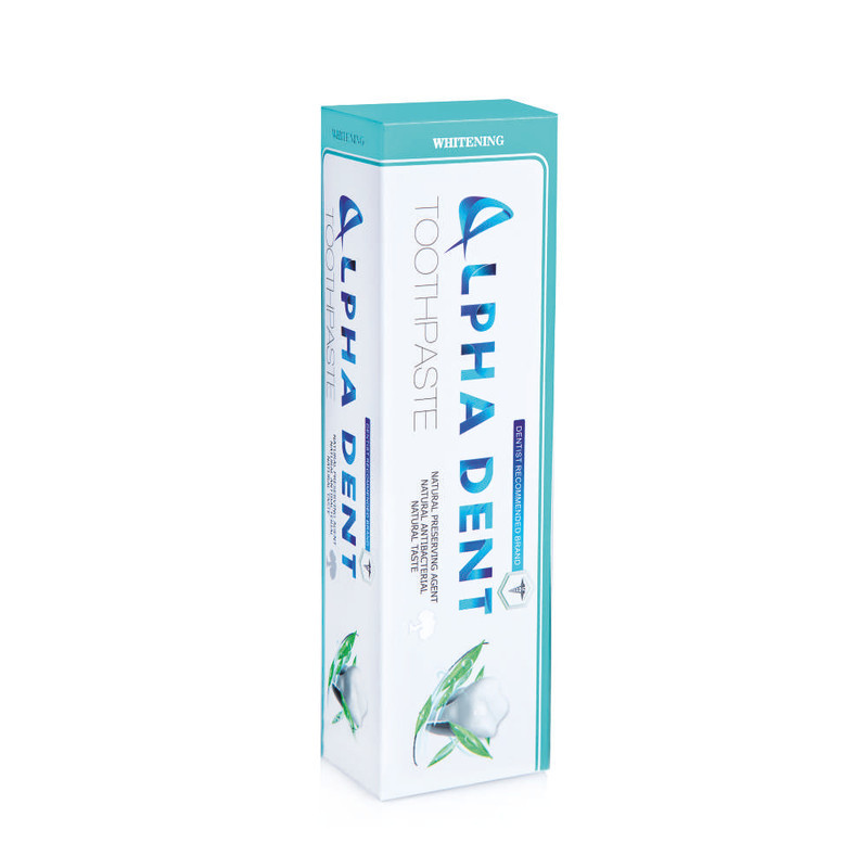 خمیر دندان آلفادنت مدل whitening حجم 75 میلی لیتر