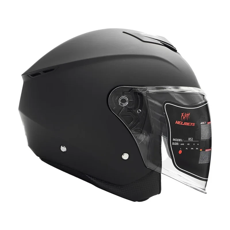 کلاه کاسکت بدون فک فلش مدل 852 matt black