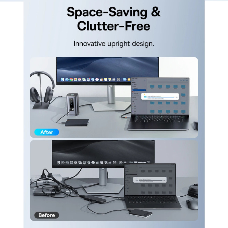 هاب 11 پورت USB-C بیسوس مدل BS-OH137  Spacemate Series